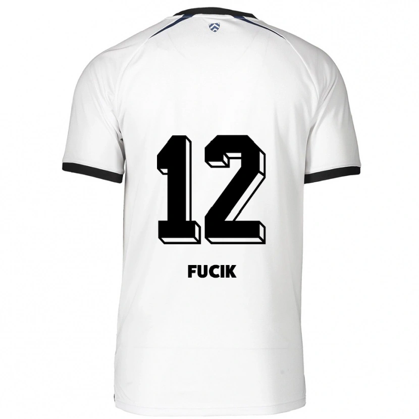 Danxen Damen Miles Fucik #12 Weiß Schwarz Auswärtstrikot Trikot 2025/26 T-Shirt Schweiz