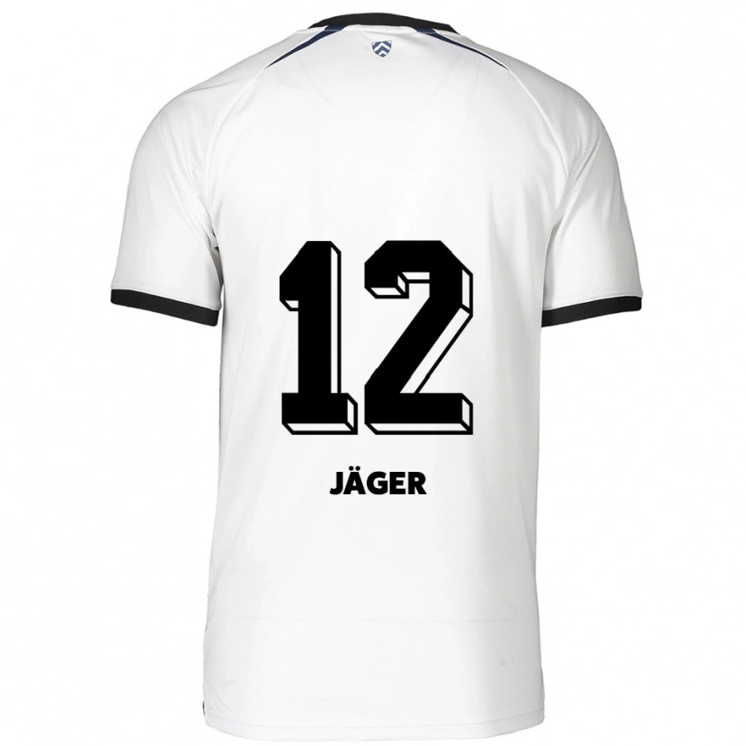 Danxen Damen Mino Jäger #12 Weiß Schwarz Auswärtstrikot Trikot 2025/26 T-Shirt Schweiz