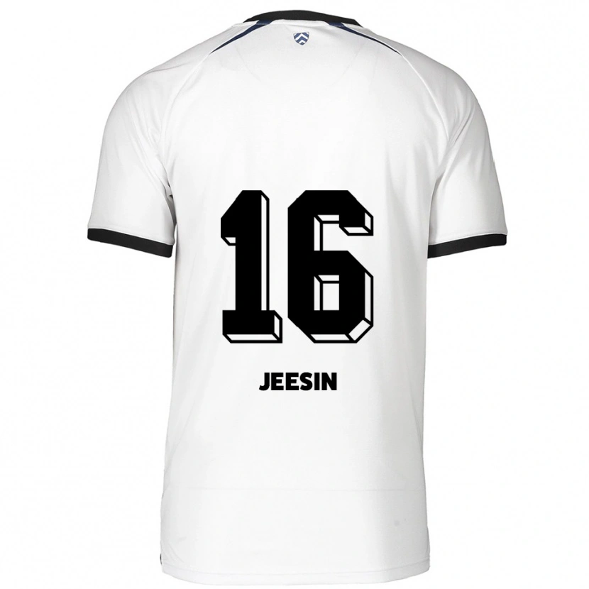 Danxen Damen Jenath Jeesin #16 Weiß Schwarz Auswärtstrikot Trikot 2025/26 T-Shirt Schweiz
