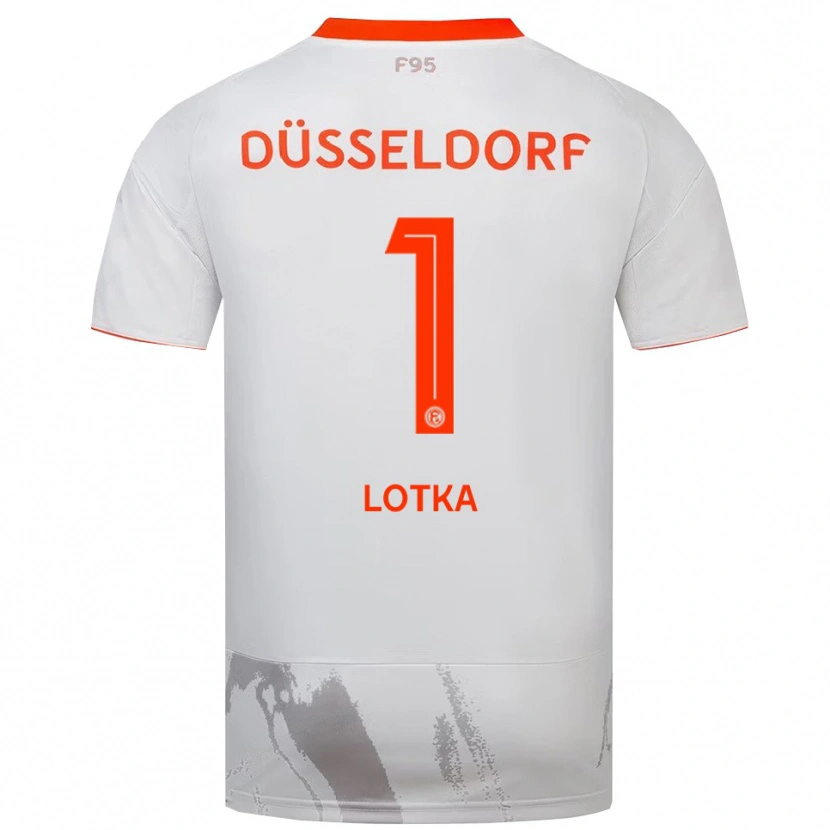 Danxen Damen Marcel Lotka #1 Weiß Orange Auswärtstrikot Trikot 2025/26 T-Shirt Schweiz