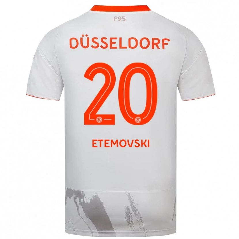 Danxen Damen Dennis Etemovski #20 Weiß Orange Auswärtstrikot Trikot 2025/26 T-Shirt Schweiz