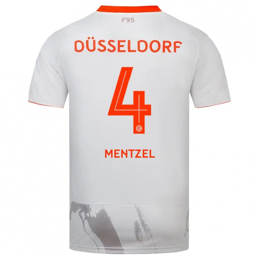 Danxen Damen Levi Mentzel #4 Weiß Orange Auswärtstrikot Trikot 2025/26 T-Shirt Schweiz