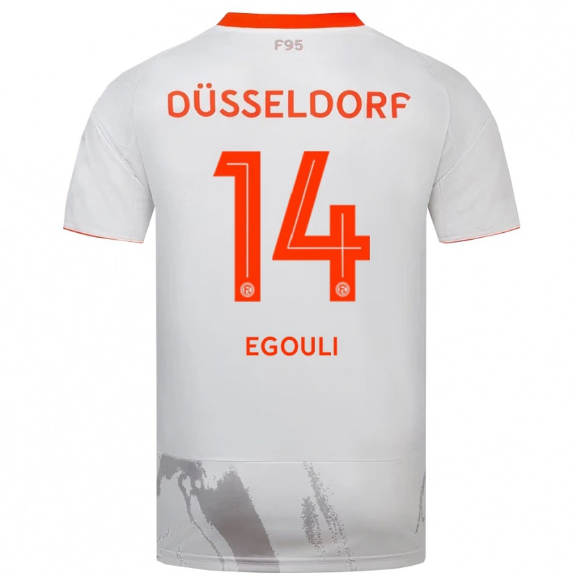 Danxen Damen Noah Egouli #14 Weiß Orange Auswärtstrikot Trikot 2025/26 T-Shirt Schweiz