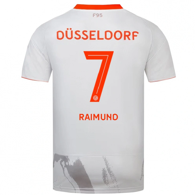 Danxen Damen Luca Raimund #7 Weiß Orange Auswärtstrikot Trikot 2025/26 T-Shirt Schweiz