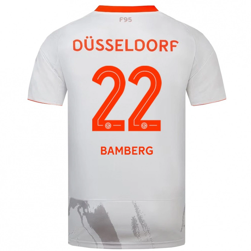 Danxen Damen Julian Bamberg #22 Weiß Orange Auswärtstrikot Trikot 2025/26 T-Shirt Schweiz