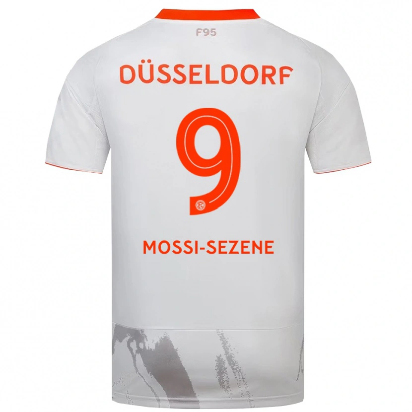 Danxen Damen Dadou Mossi-Sezene #9 Weiß Orange Auswärtstrikot Trikot 2025/26 T-Shirt Schweiz