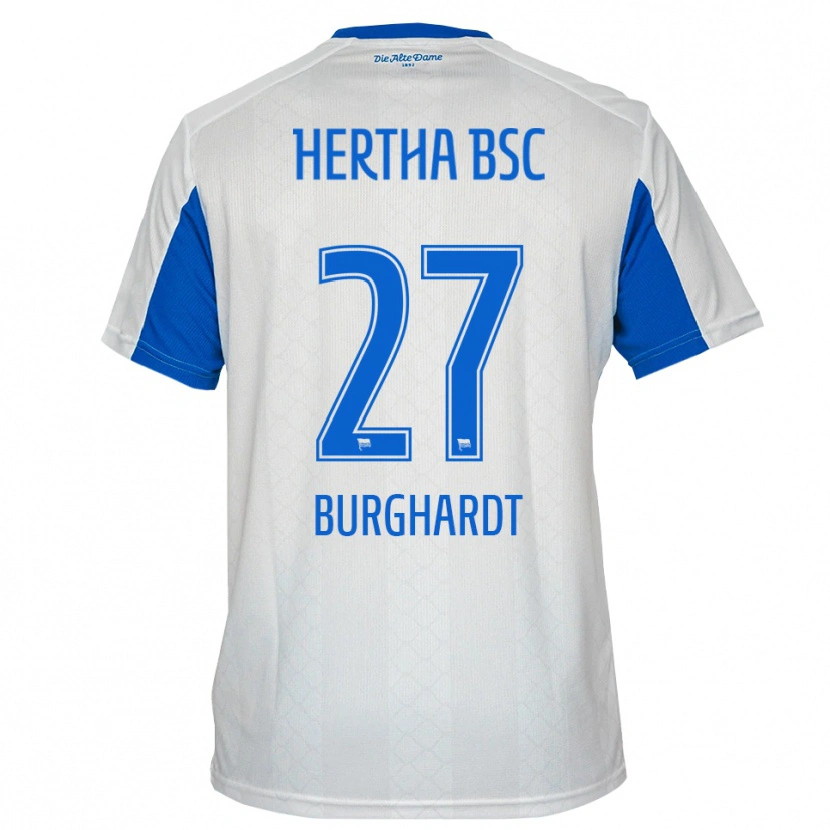 Danxen Damen Lenina Burghardt #27 Weiß Blau Auswärtstrikot Trikot 2025/26 T-Shirt Schweiz