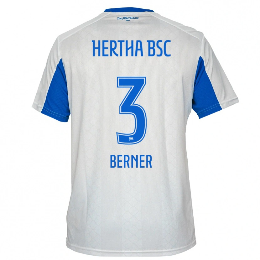Danxen Damen Janne Berner #3 Weiß Blau Auswärtstrikot Trikot 2025/26 T-Shirt Schweiz
