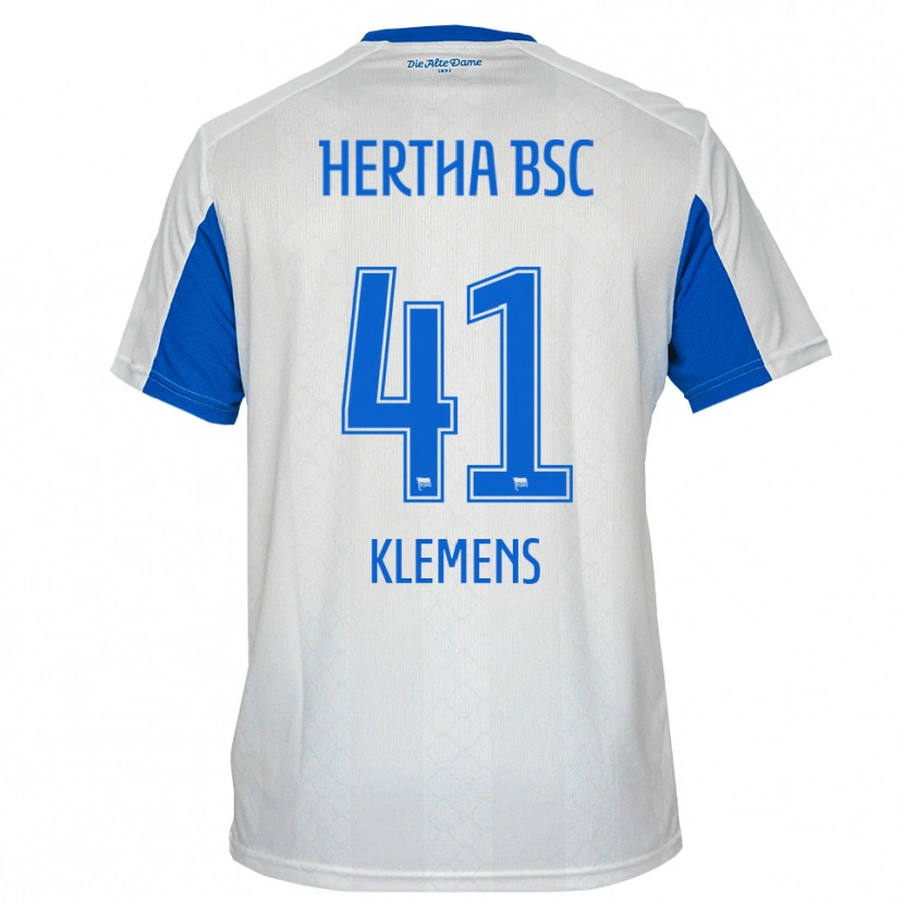 Danxen Damen Pascal Klemens #41 Weiß Blau Auswärtstrikot Trikot 2025/26 T-Shirt Schweiz