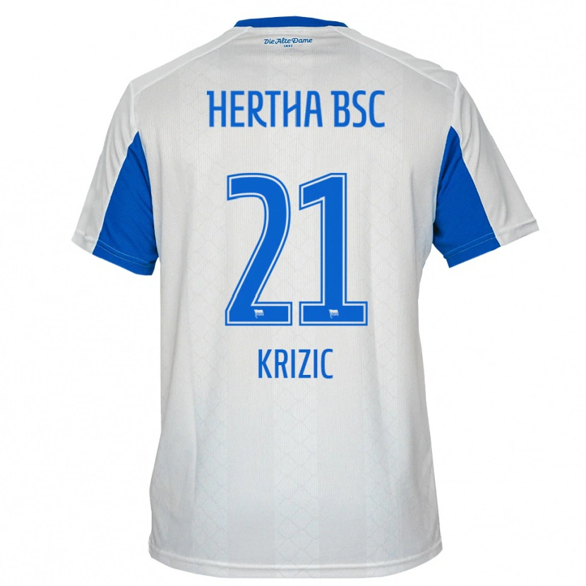 Danxen Damen Ivan Krizic #21 Weiß Blau Auswärtstrikot Trikot 2025/26 T-Shirt Schweiz