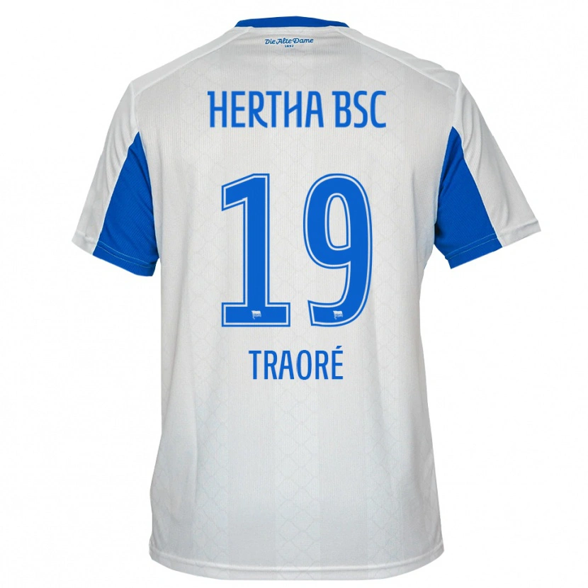 Danxen Damen Anthony Traoré #19 Weiß Blau Auswärtstrikot Trikot 2025/26 T-Shirt Schweiz
