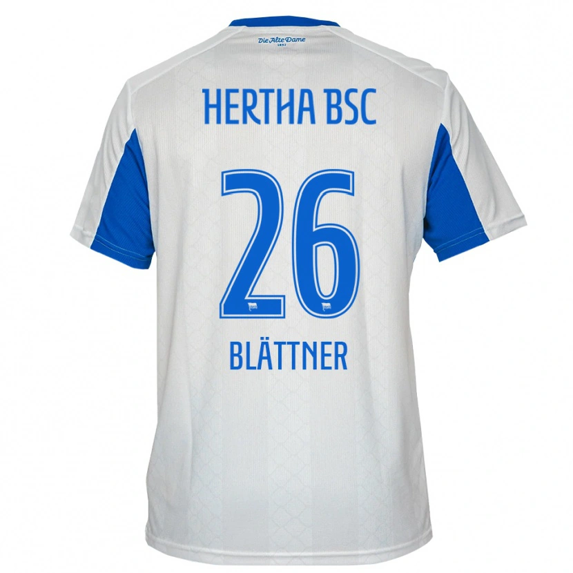 Danxen Damen Amelie Blättner #26 Weiß Blau Auswärtstrikot Trikot 2025/26 T-Shirt Schweiz
