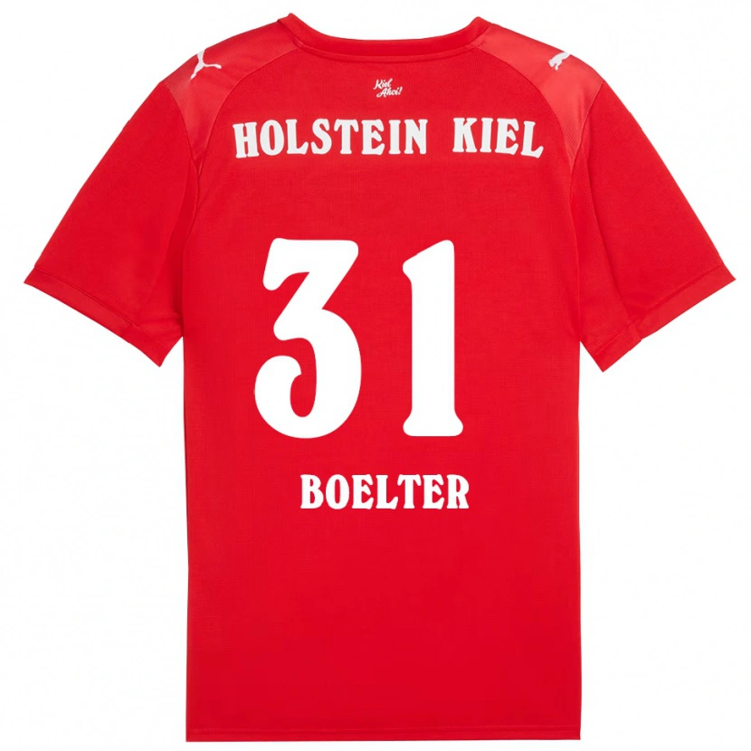 Danxen Damen Felix Boelter #31 Rot Blau Auswärtstrikot Trikot 2025/26 T-Shirt Schweiz