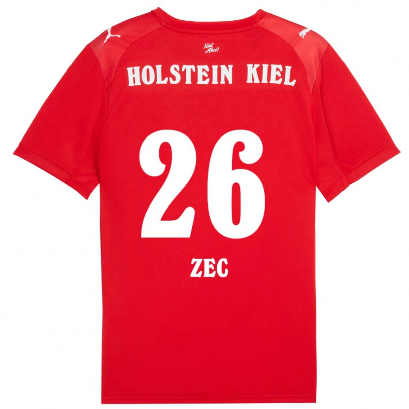 Danxen Damen David Zec #26 Rot Blau Auswärtstrikot Trikot 2025/26 T-Shirt Schweiz