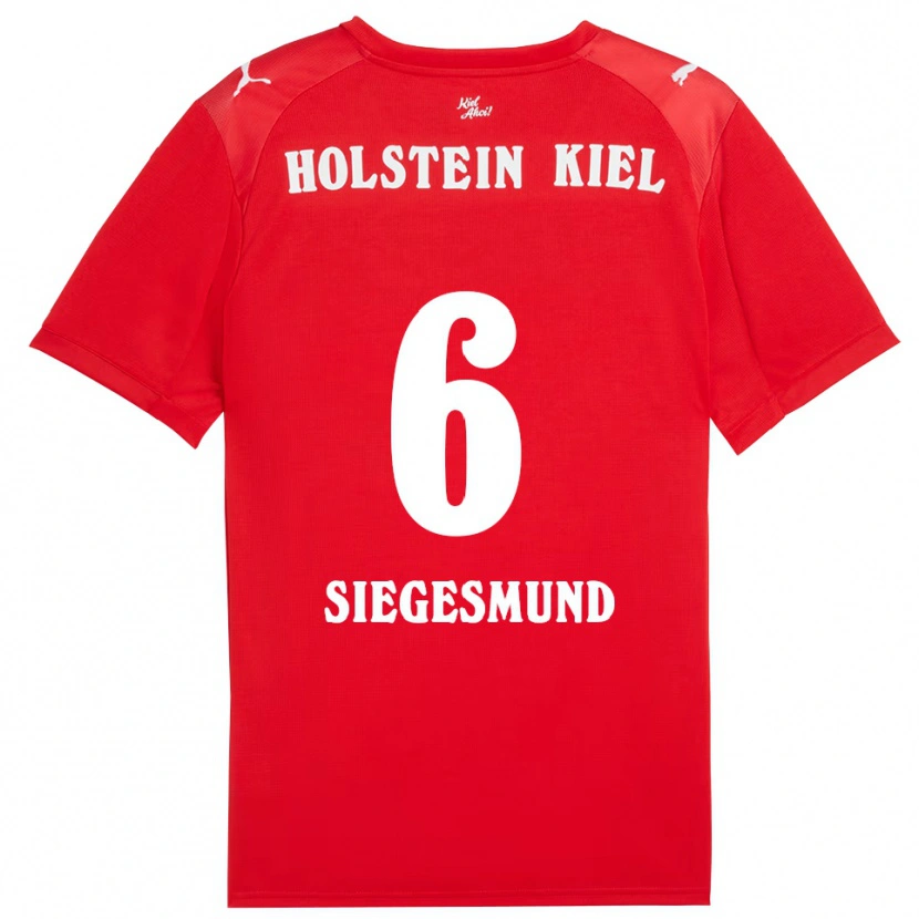 Danxen Damen Katinka Siegesmund #6 Rot Blau Auswärtstrikot Trikot 2025/26 T-Shirt Schweiz