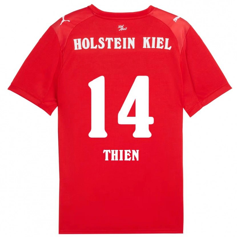 Danxen Damen Madita Thien #14 Rot Blau Auswärtstrikot Trikot 2025/26 T-Shirt Schweiz