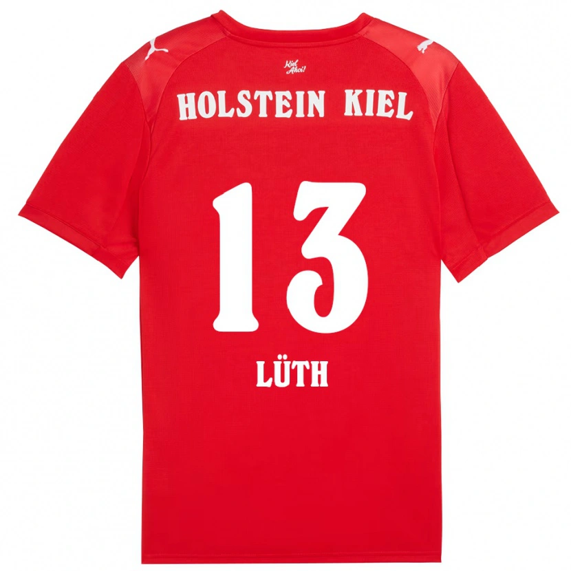 Danxen Damen Felix Lüth #13 Rot Blau Auswärtstrikot Trikot 2025/26 T-Shirt Schweiz