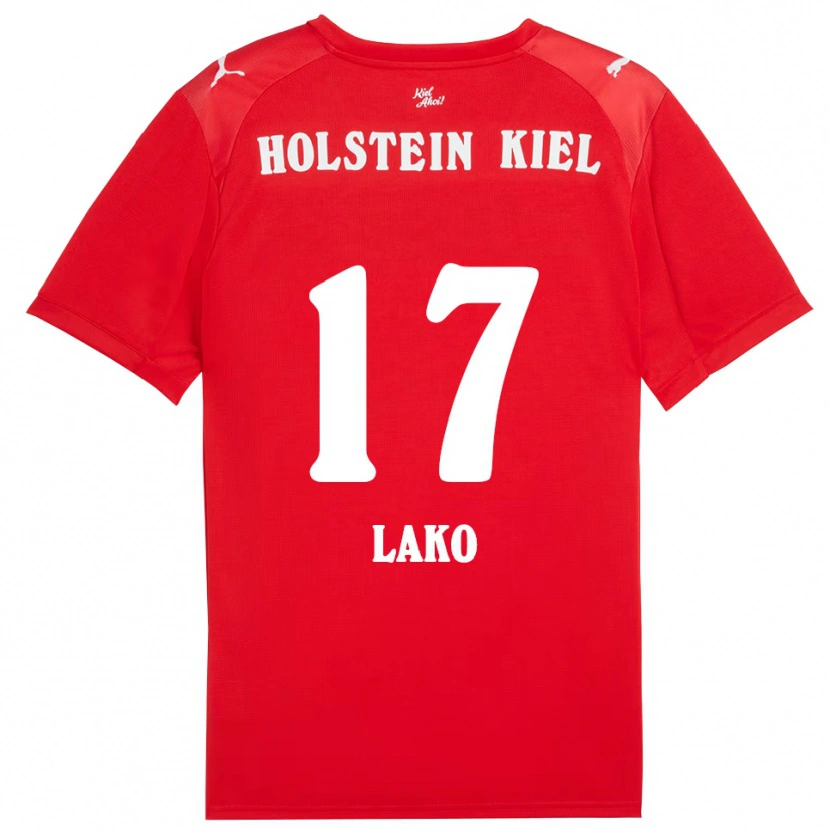 Danxen Damen Arjela Lako #17 Rot Blau Auswärtstrikot Trikot 2025/26 T-Shirt Schweiz