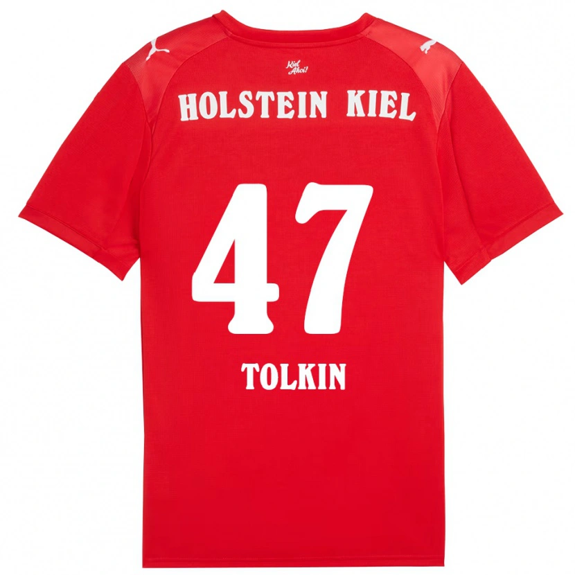 Danxen Damen John Tolkin #47 Rot Blau Auswärtstrikot Trikot 2025/26 T-Shirt Schweiz