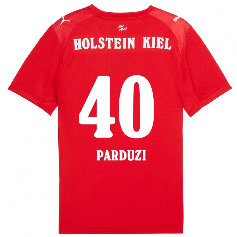 Danxen Damen Leon Parduzi #40 Rot Blau Auswärtstrikot Trikot 2025/26 T-Shirt Schweiz