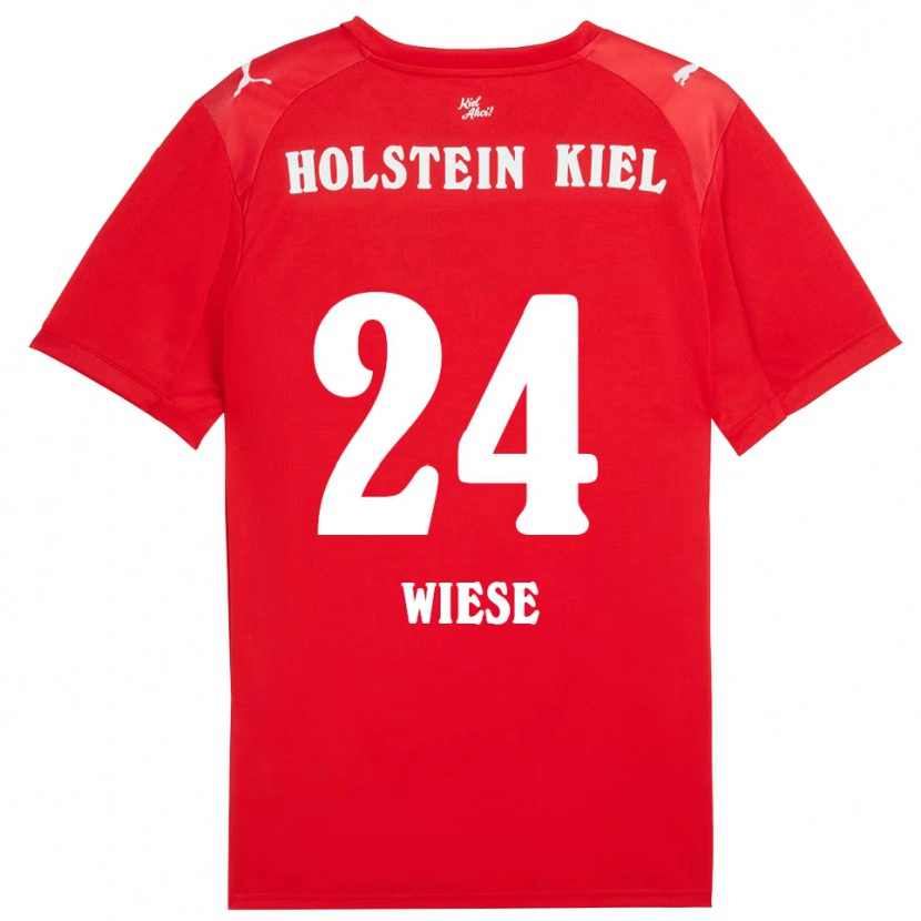 Danxen Damen Leon Wiese #24 Rot Blau Auswärtstrikot Trikot 2025/26 T-Shirt Schweiz