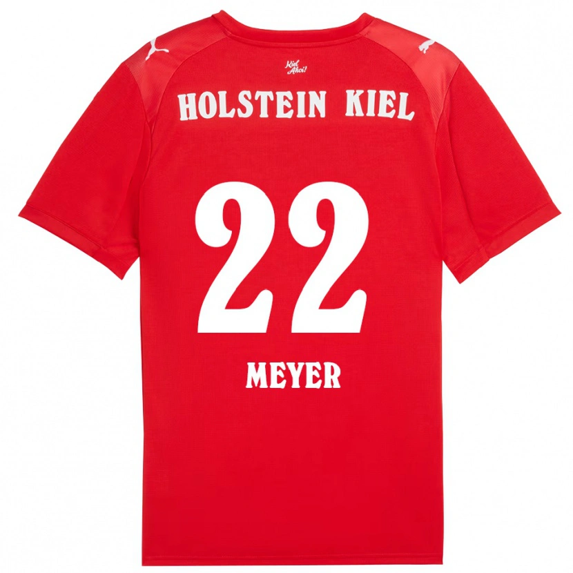 Danxen Damen Mätthi Meyer #22 Rot Blau Auswärtstrikot Trikot 2025/26 T-Shirt Schweiz