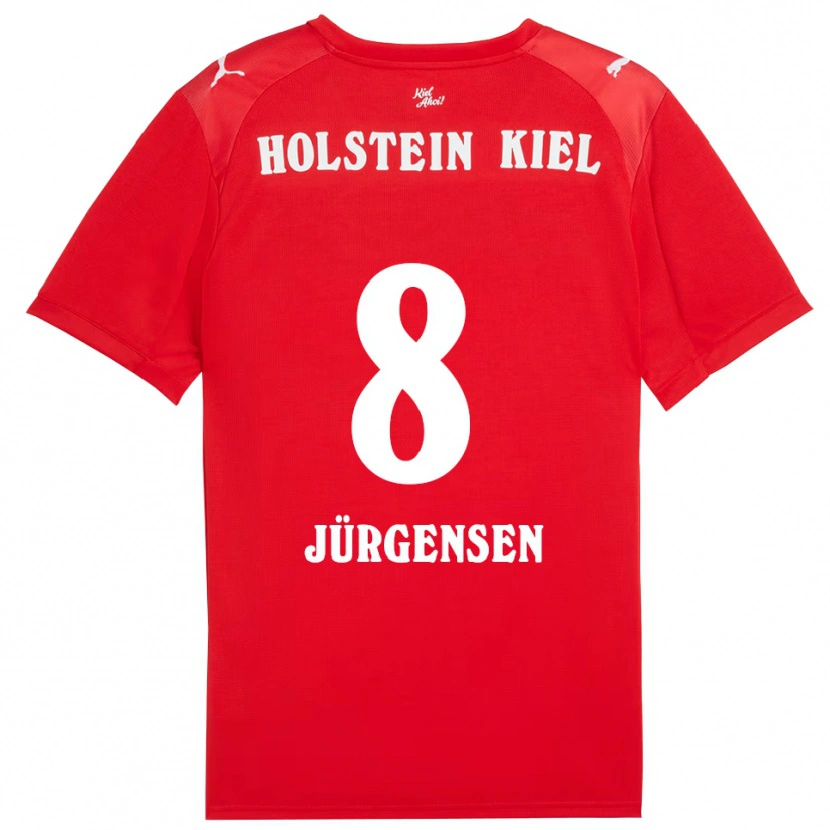 Danxen Damen Ronja Jürgensen #8 Rot Blau Auswärtstrikot Trikot 2025/26 T-Shirt Schweiz
