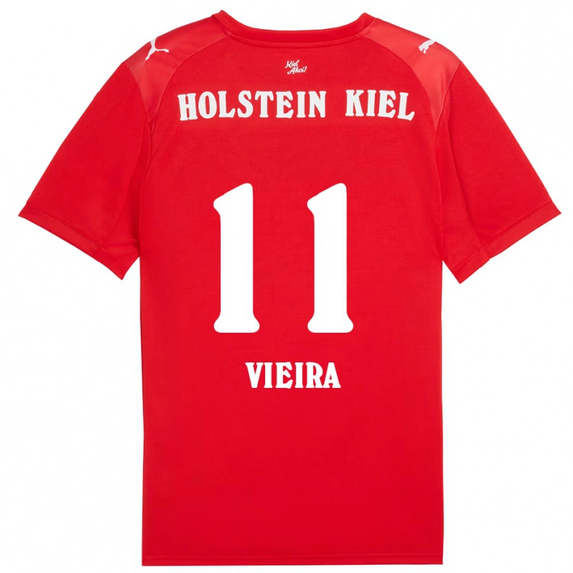 Danxen Damen Leandro Vieira #11 Rot Blau Auswärtstrikot Trikot 2025/26 T-Shirt Schweiz