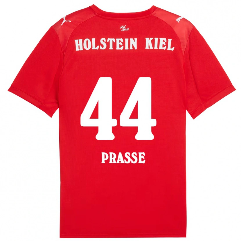 Danxen Damen Luca Prasse #44 Rot Blau Auswärtstrikot Trikot 2025/26 T-Shirt Schweiz