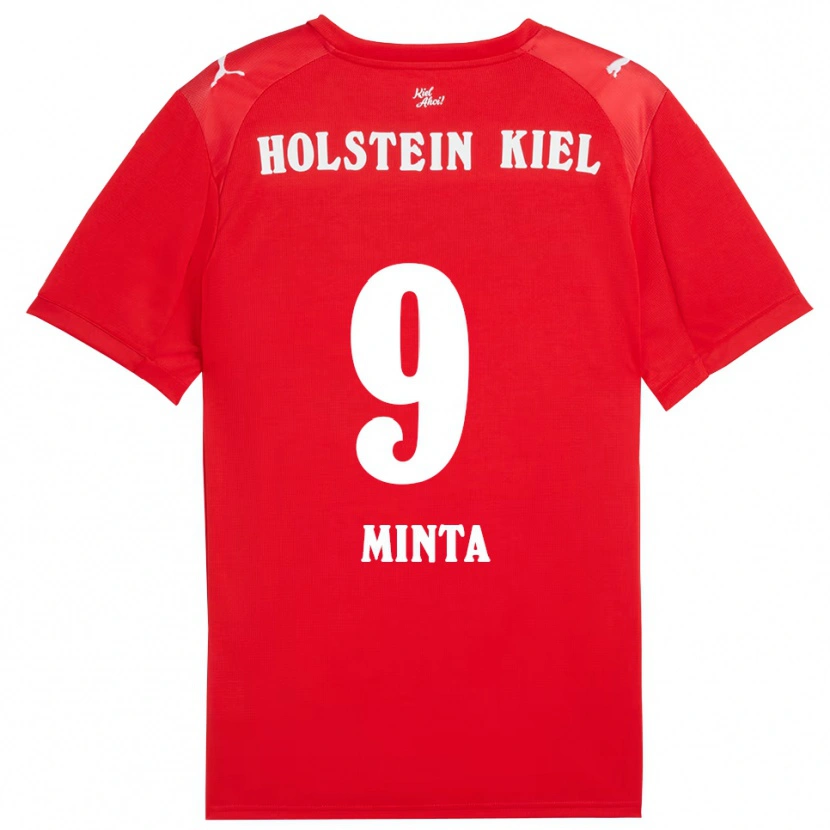 Danxen Damen Janine Minta #9 Rot Blau Auswärtstrikot Trikot 2025/26 T-Shirt Schweiz
