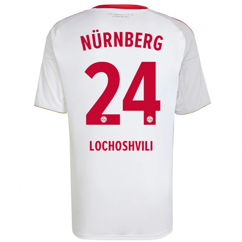 Danxen Damen Luka Lochoshvili #24 Weiß Rot Auswärtstrikot Trikot 2025/26 T-Shirt Schweiz
