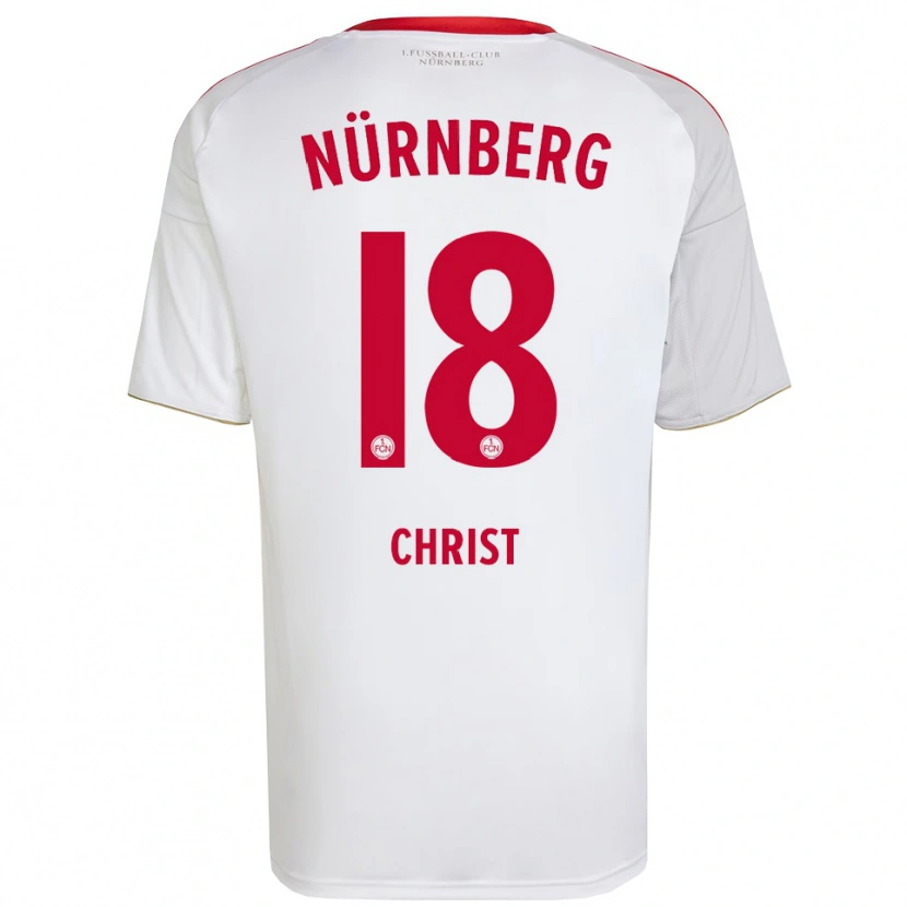 Danxen Damen Maurice Christ #18 Weiß Rot Auswärtstrikot Trikot 2025/26 T-Shirt Schweiz