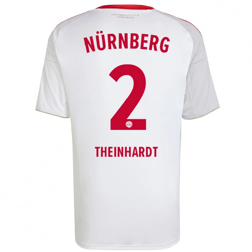 Danxen Damen Johannes Theinhardt #2 Weiß Rot Auswärtstrikot Trikot 2025/26 T-Shirt Schweiz
