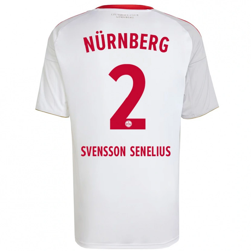 Danxen Damen Klara Svensson Senelius #2 Weiß Rot Auswärtstrikot Trikot 2025/26 T-Shirt Schweiz