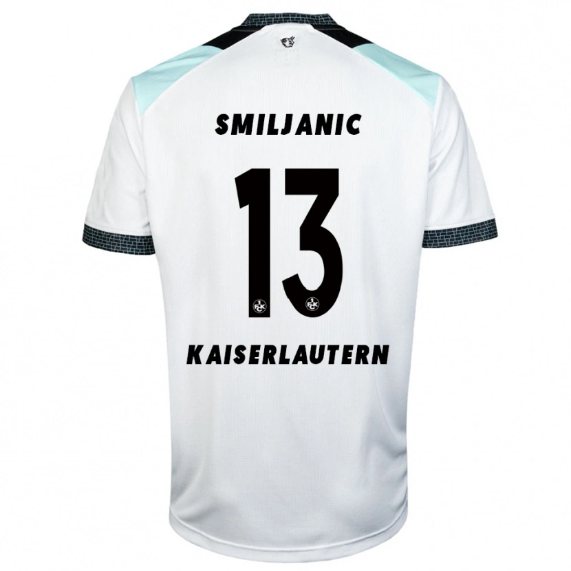 Danxen Damen Ivan Smiljanic #13 Weiß Schwarz Auswärtstrikot Trikot 2025/26 T-Shirt Schweiz