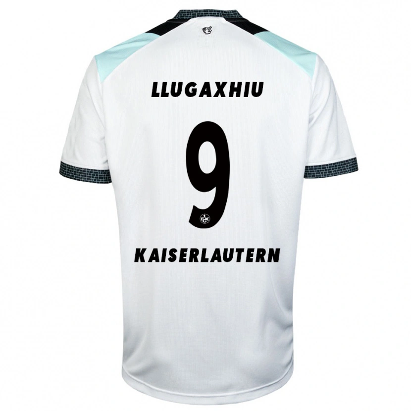 Danxen Damen Arjon Llugaxhiu #9 Weiß Schwarz Auswärtstrikot Trikot 2025/26 T-Shirt Schweiz