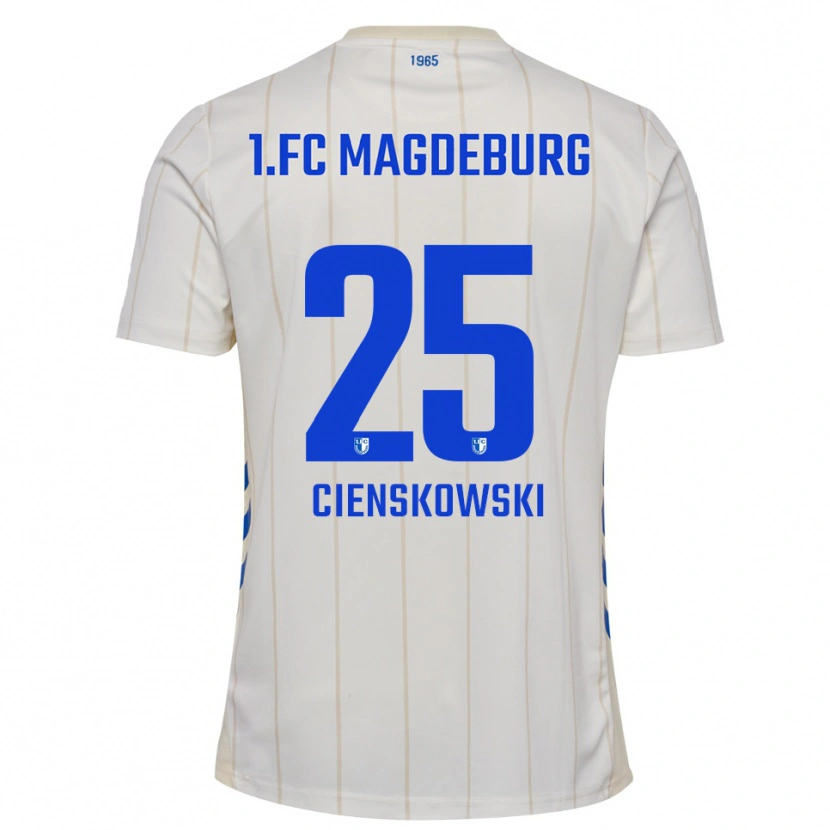 Danxen Damen Amy Cienskowski #25 Weiß Blau Auswärtstrikot Trikot 2025/26 T-Shirt Schweiz