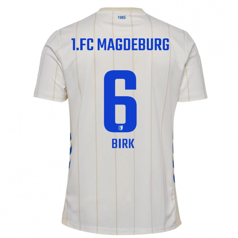 Danxen Damen Timo Birk #6 Weiß Blau Auswärtstrikot Trikot 2025/26 T-Shirt Schweiz