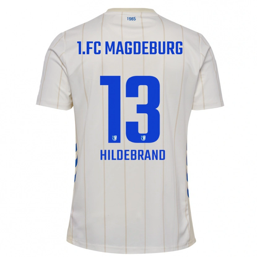 Danxen Damen Caroline Hildebrand #13 Weiß Blau Auswärtstrikot Trikot 2025/26 T-Shirt Schweiz