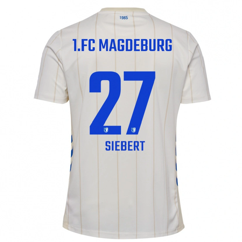 Danxen Damen Marlon Siebert #27 Weiß Blau Auswärtstrikot Trikot 2025/26 T-Shirt Schweiz