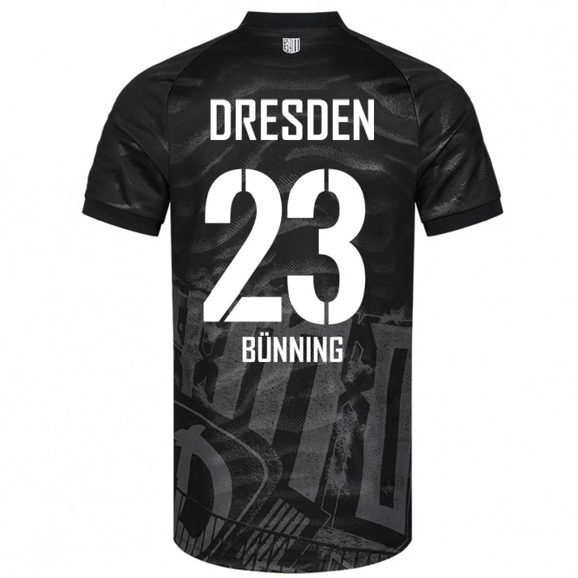 Danxen Damen Lars Bünning #23 Schwarz Grau Auswärtstrikot Trikot 2025/26 T-Shirt Schweiz