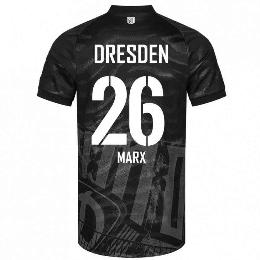 Danxen Damen Jan-Hendrik Marx #26 Schwarz Grau Auswärtstrikot Trikot 2025/26 T-Shirt Schweiz