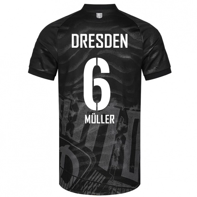 Danxen Damen Friedrich Müller #6 Schwarz Grau Auswärtstrikot Trikot 2025/26 T-Shirt Schweiz