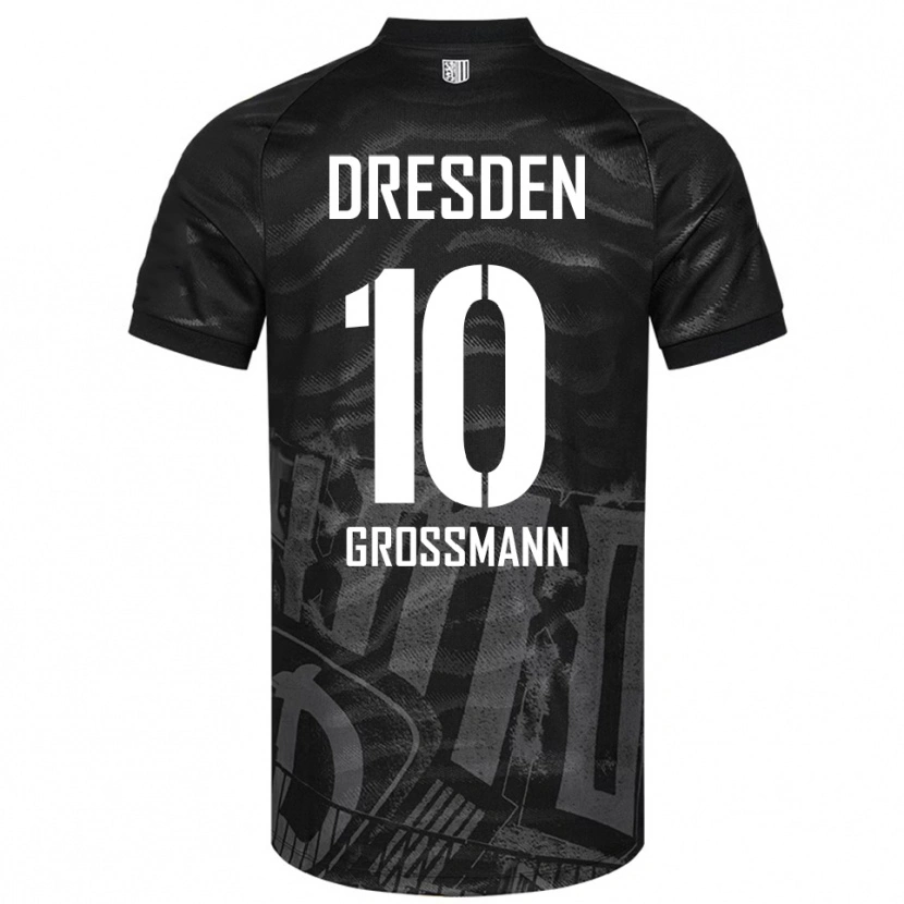 Danxen Damen Tim Großmann #10 Schwarz Grau Auswärtstrikot Trikot 2025/26 T-Shirt Schweiz