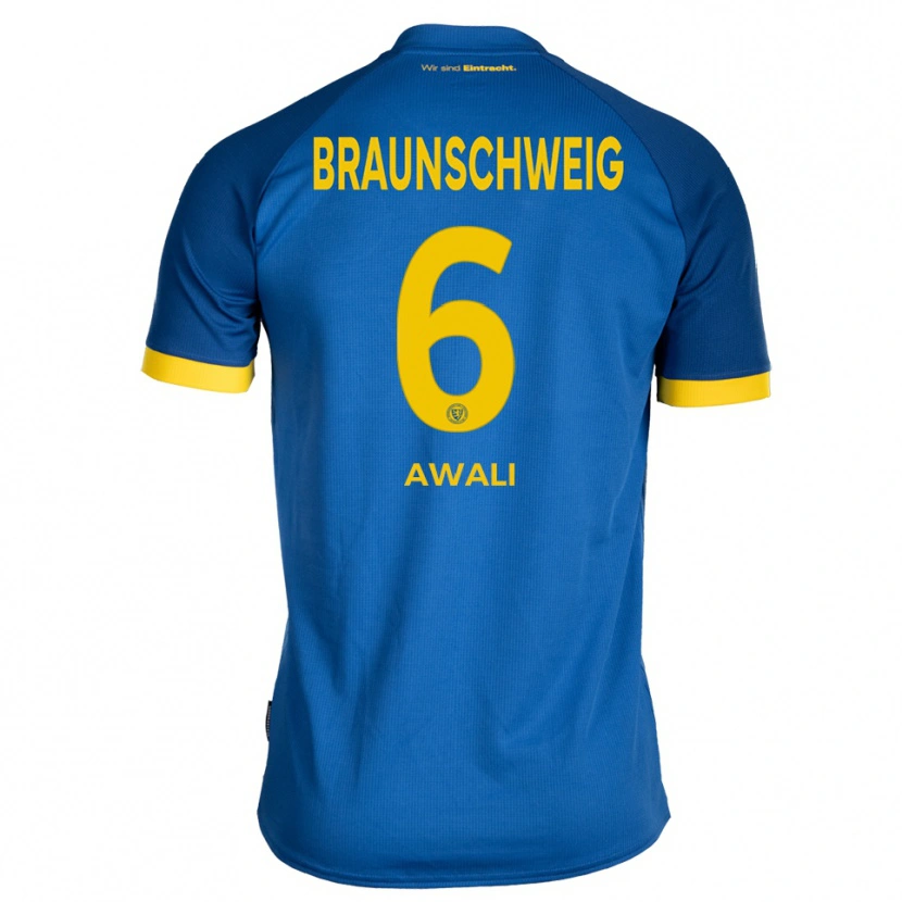 Danxen Damen Abdel-Haq Awali #6 Königsblau Gelb Auswärtstrikot Trikot 2025/26 T-Shirt Schweiz