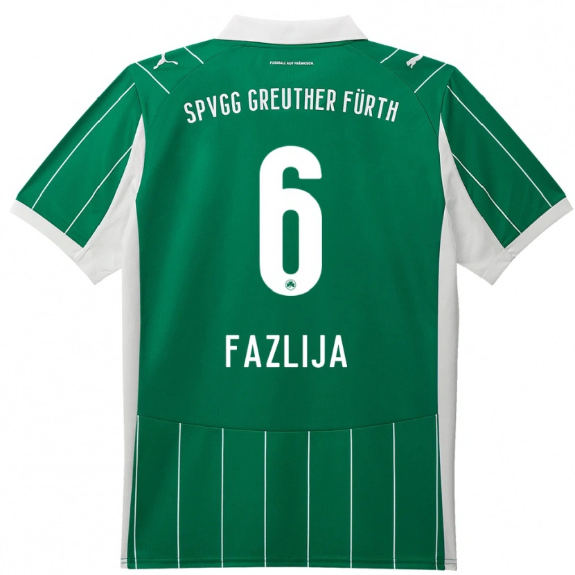 Danxen Damen Arjanit Fazlija #6 Grün Weiß Auswärtstrikot Trikot 2025/26 T-Shirt Schweiz