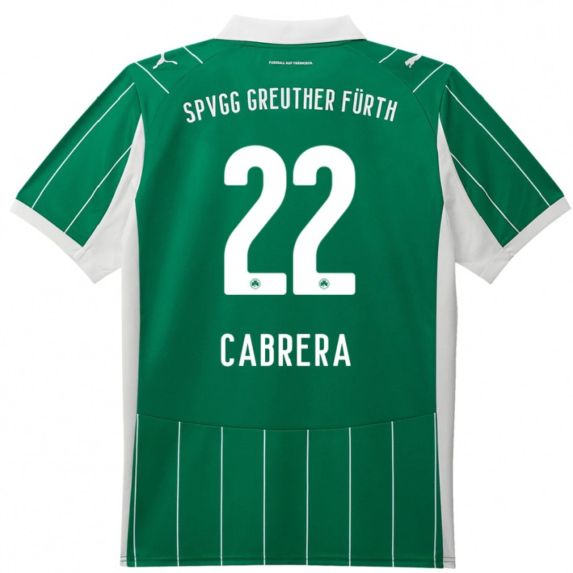 Danxen Damen Juan Cabrera #22 Grün Weiß Auswärtstrikot Trikot 2025/26 T-Shirt Schweiz