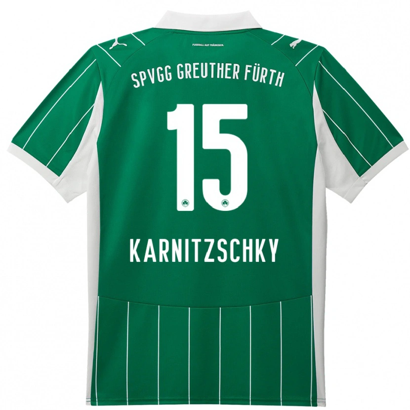 Danxen Damen Nick Karnitzschky #15 Grün Weiß Auswärtstrikot Trikot 2025/26 T-Shirt Schweiz