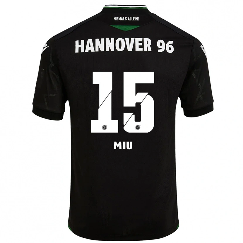 Danxen Damen Denis Miu #15 Schwarz Grün Auswärtstrikot Trikot 2025/26 T-Shirt Schweiz