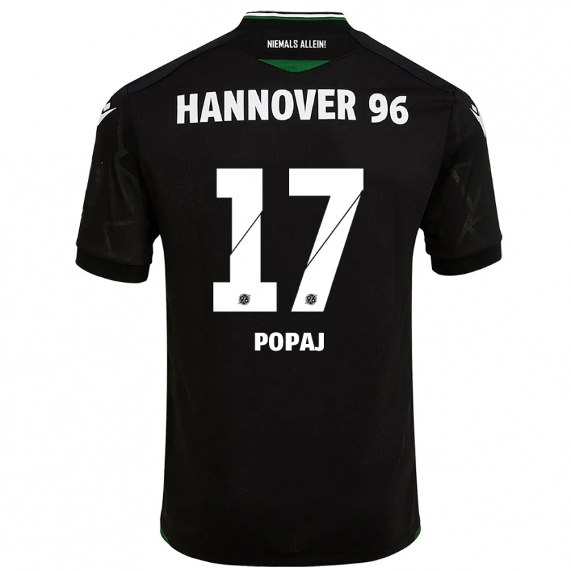 Danxen Damen Erisa Popaj #17 Schwarz Grün Auswärtstrikot Trikot 2025/26 T-Shirt Schweiz